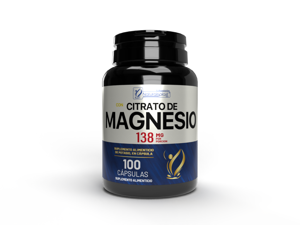 Citrato De Magnesio - 100 Capsulas