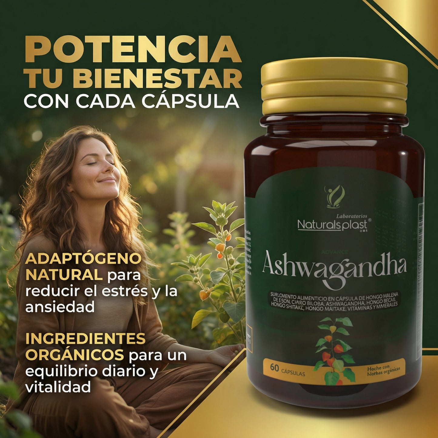 Ashwagandha 60cap Estres Ansiedad