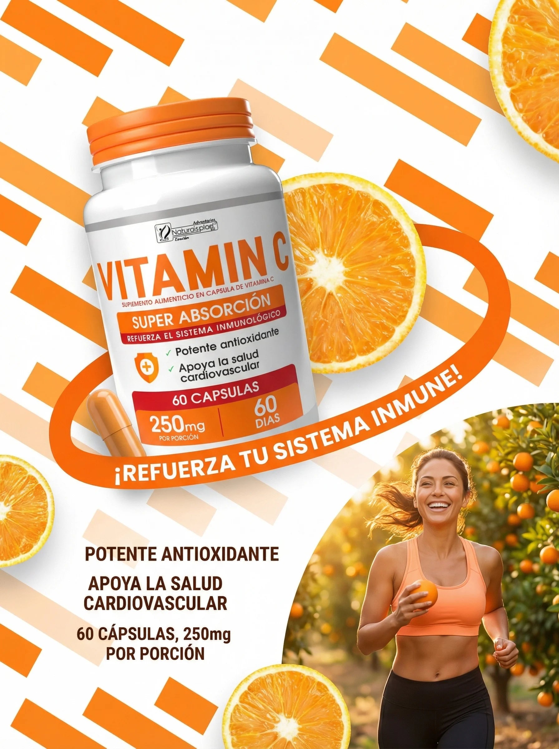 Vitamina C 60cap Sistema Inmunológico JOGANA