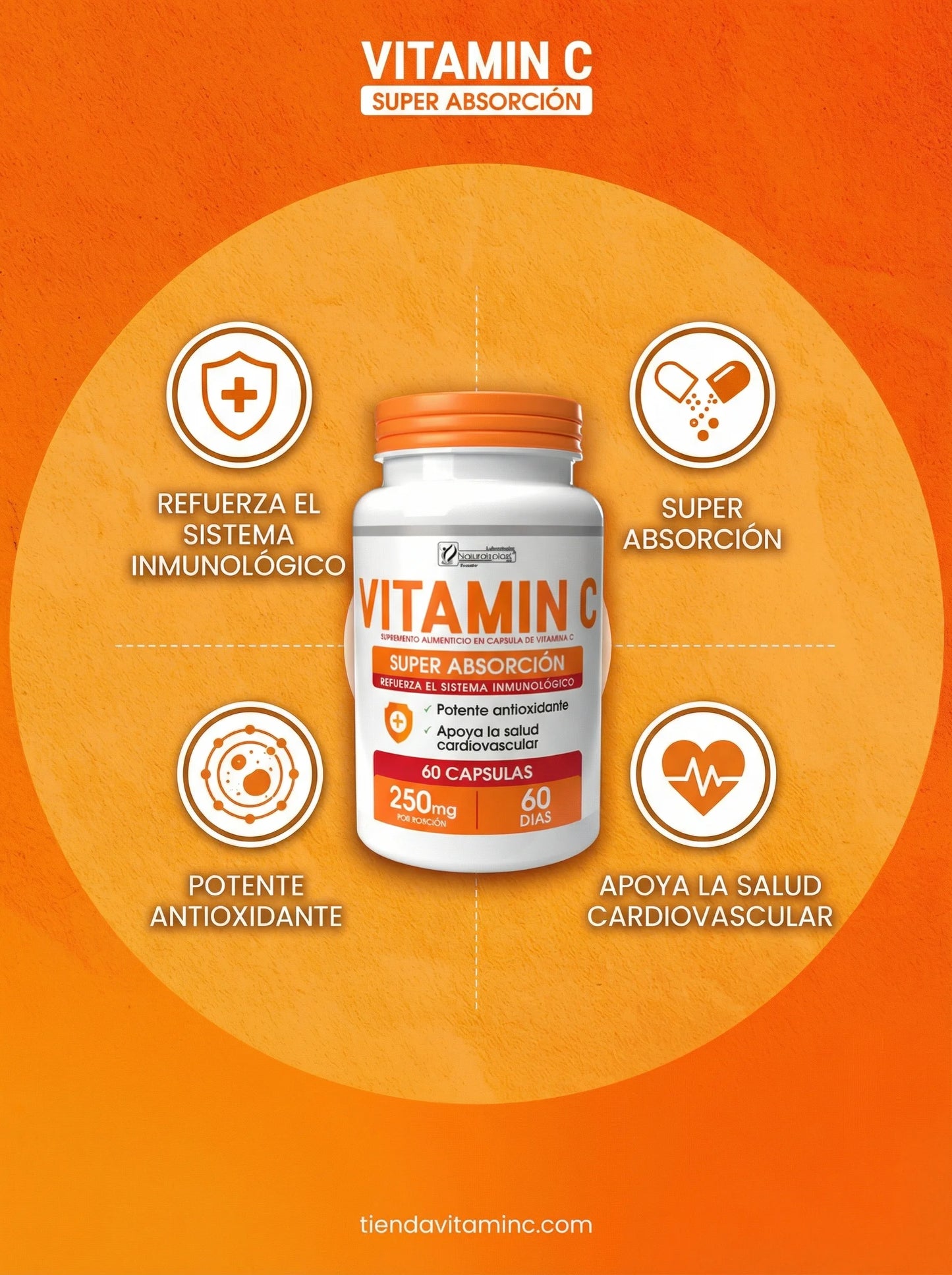 Vitamina C 60cap Sistema Inmunológico JOGANA
