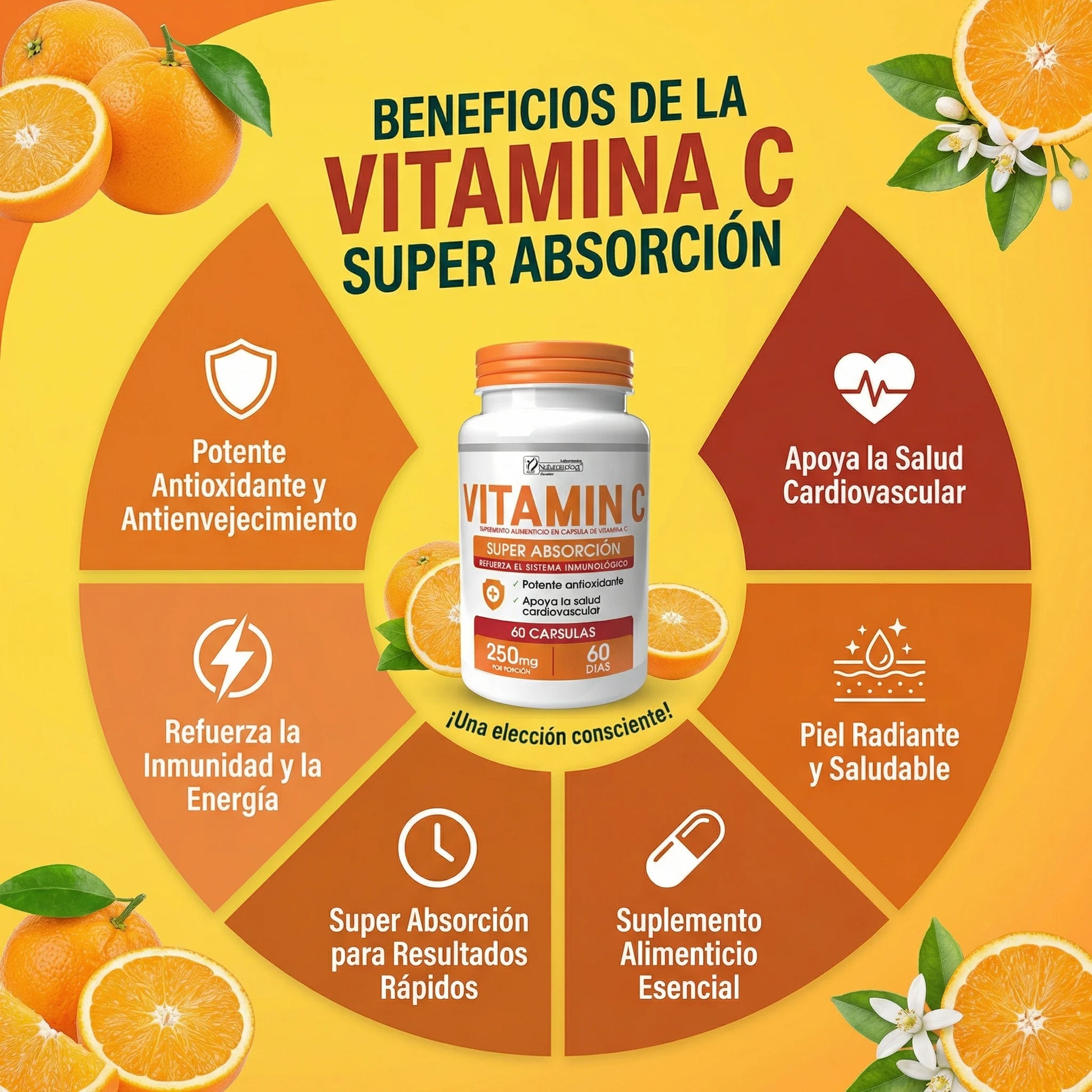 Vitamina C 60cap Sistema Inmunológico JOGANA